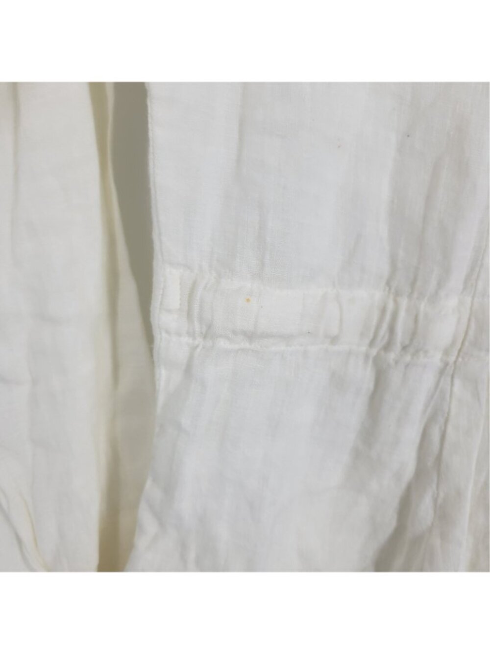FLAX Jeanne Engelhart Small 100% Linen Jacket Lagenlook Artsy Boho coastal - Picture 4 of 4